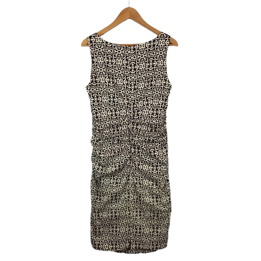 Lafayette 148 Sleeveless Ruched Surplice Neckline Sheath Dress Size 8 - Picture 2 of 10